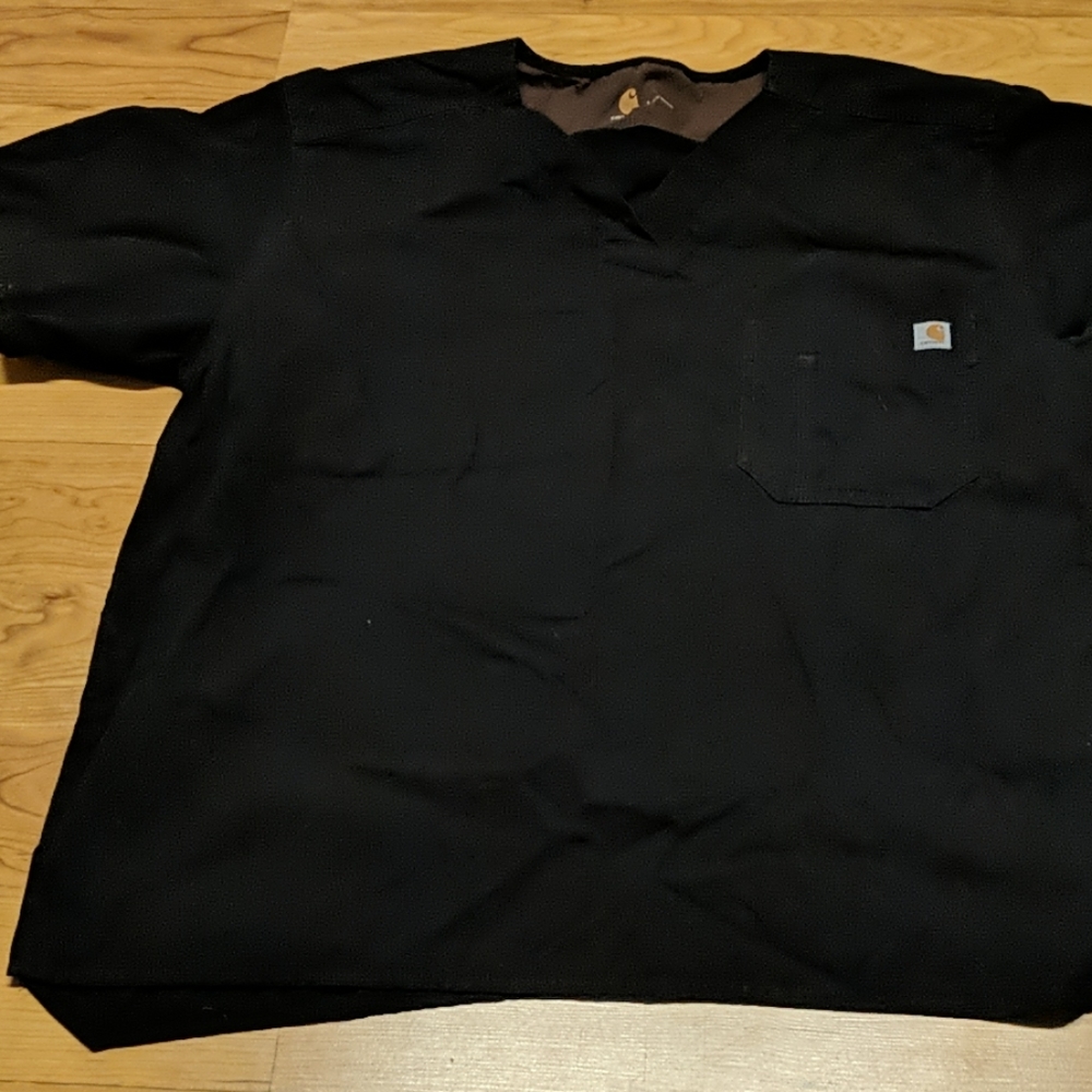 Men's Carhartt Large black scrub top